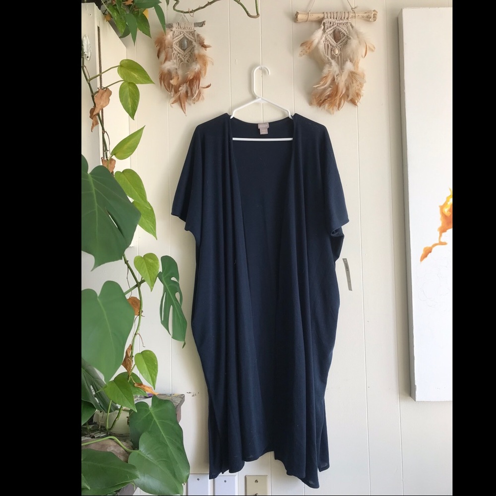 Chico’s Navy Blue Knit Cardigan